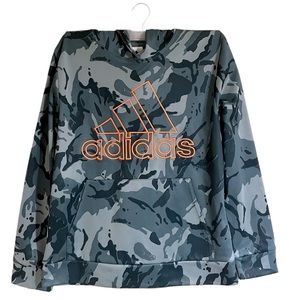 Adidas Core Camo Print Hooded Sweatshirt